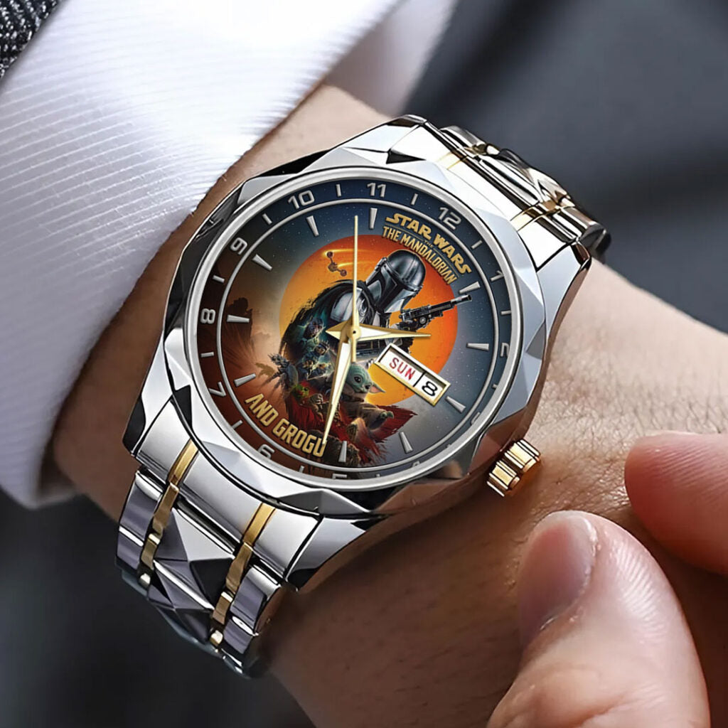 Star Wars: The Mandalorian and Grogu Alloy Luxury Quartz Watch - TMTHU6678