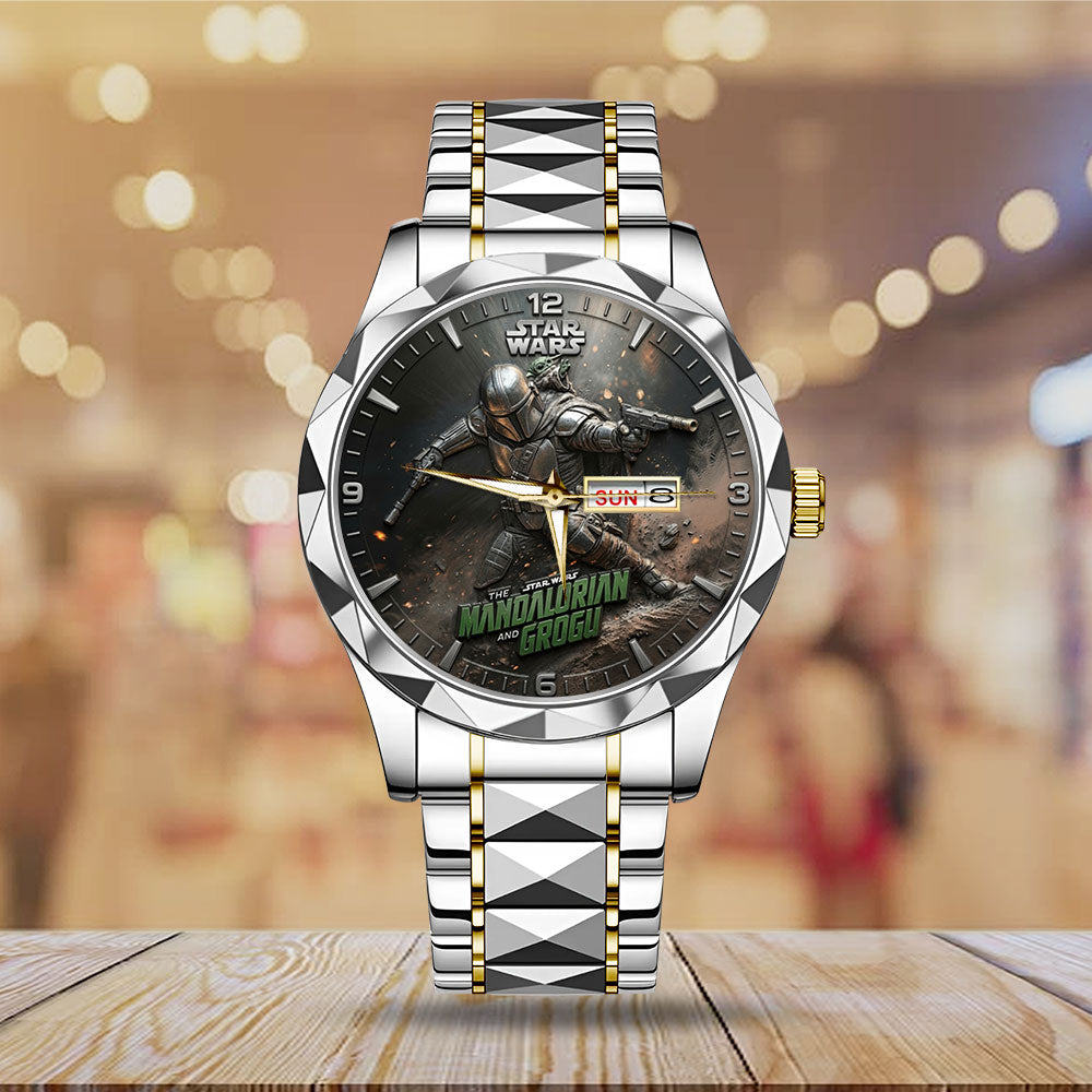 Star Wars: The Mandalorian and Grogu Alloy Luxury Quartz Watch - TMTHU6679