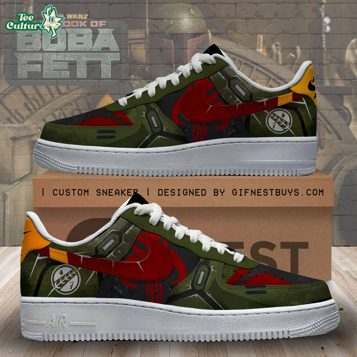 Star Wars X Boba Feet AF1 Sneaker