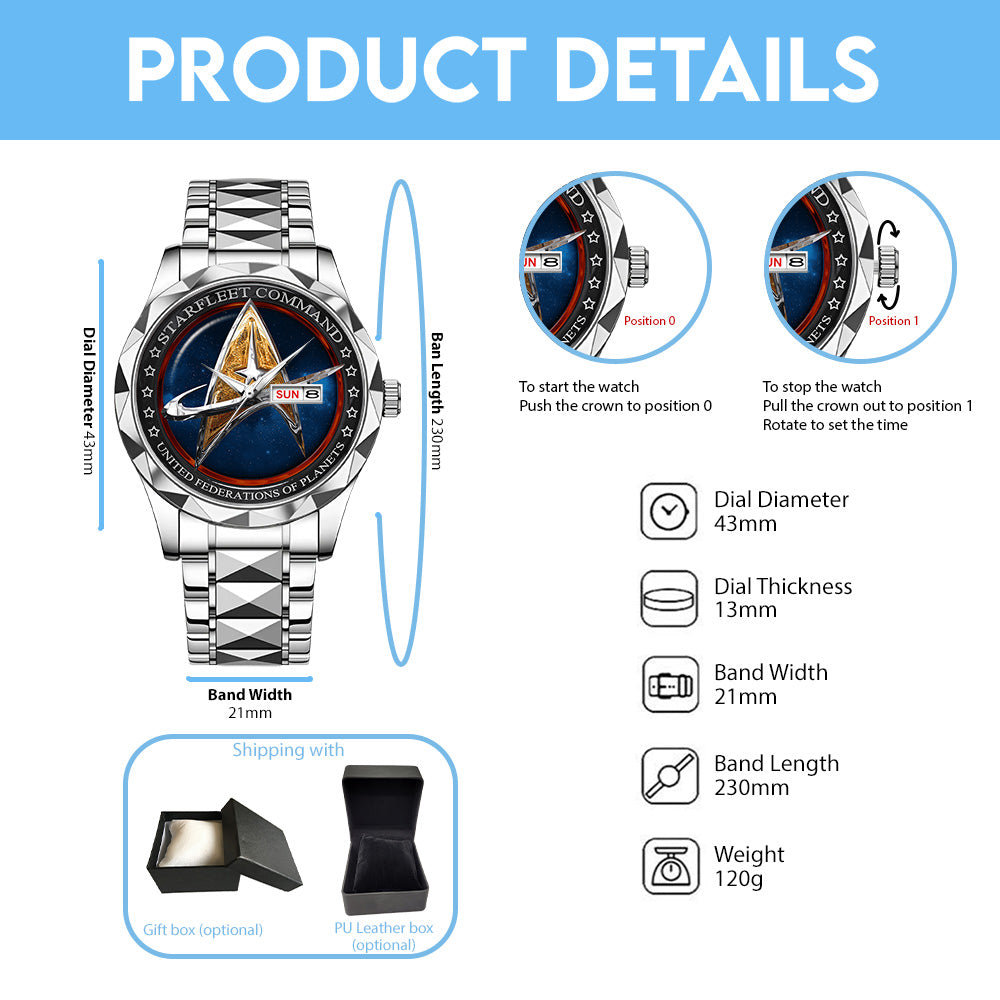 Star Trek Alloy Luxury Quartz Watch - TANTN16276