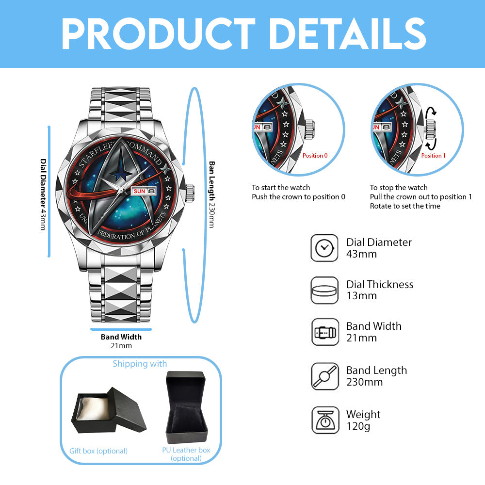Star Trek Alloy Luxury Quartz Watch - TANTN16277