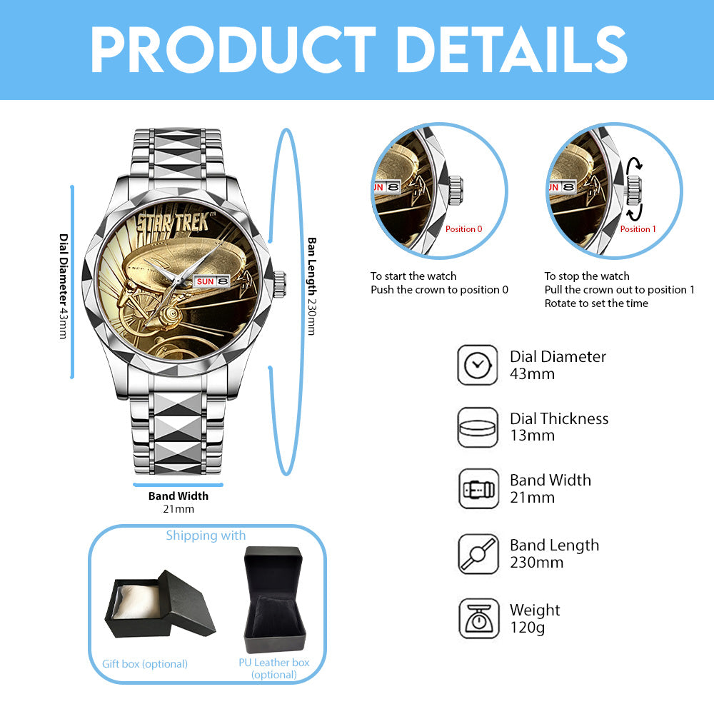 Star Trek Alloy Luxury Quartz Watch - TANTN16995