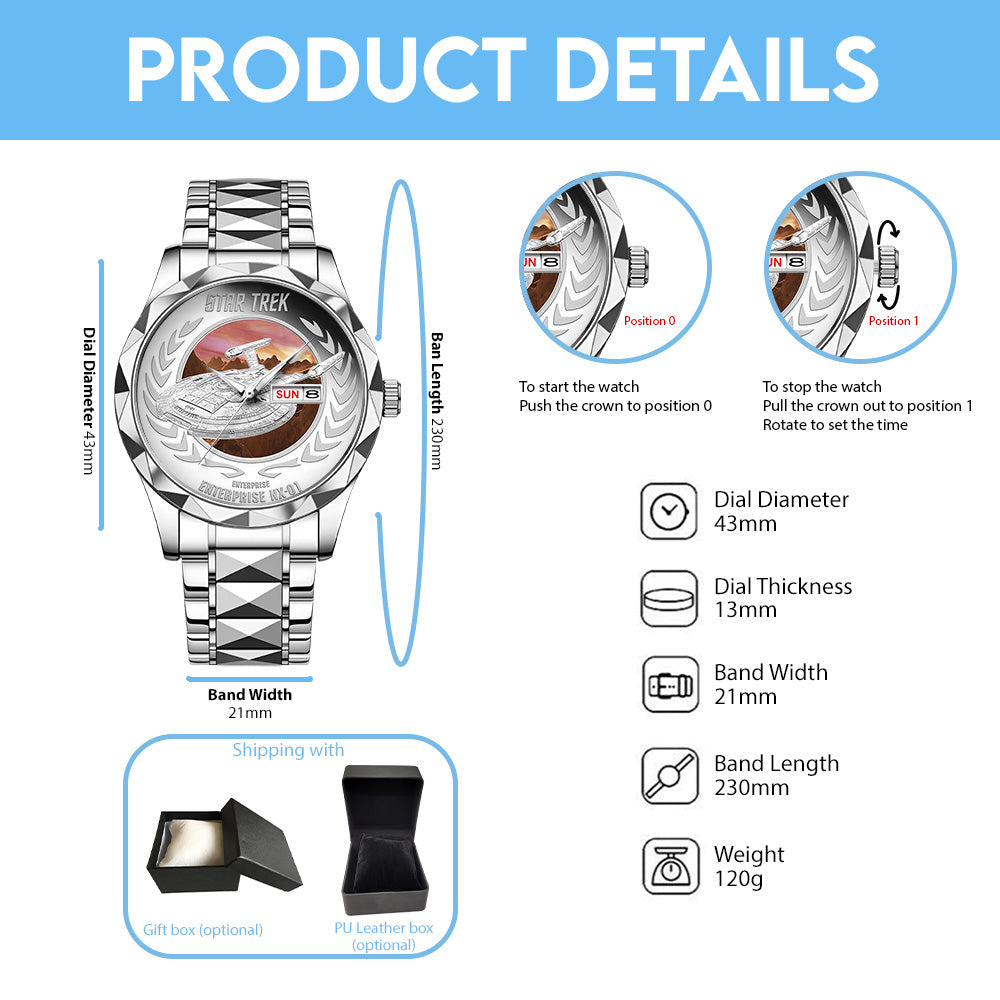 Star Trek Alloy Luxury Quartz Watch - TANTN17227