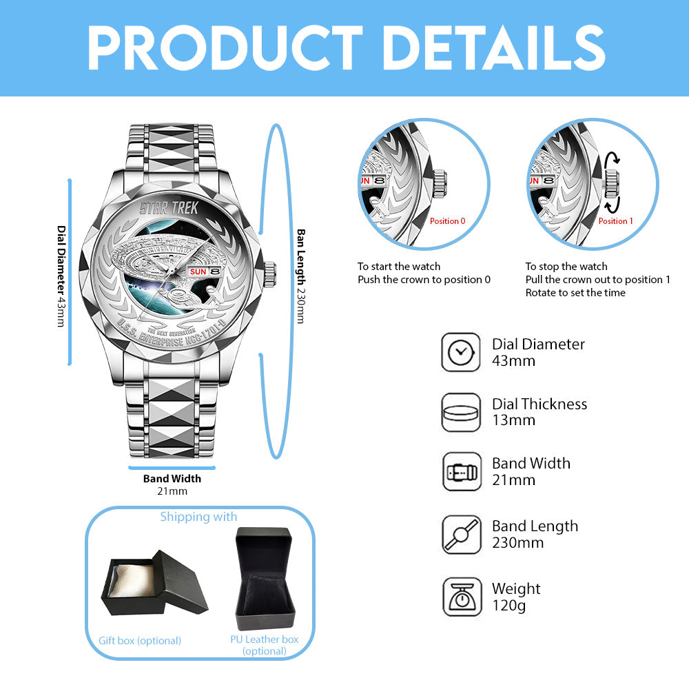 Star Trek Alloy Luxury Quartz Watch - TANTN17228