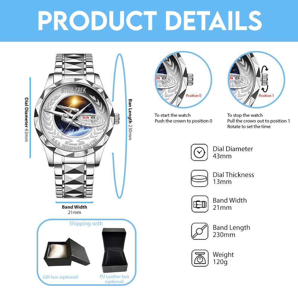 Star Trek Alloy Luxury Quartz Watch - TANTN17229
