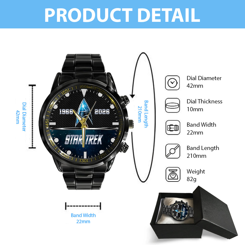 Star Trek Black Stainless Steel Watch - HOATT 11763