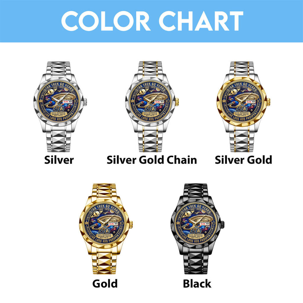 Star Trek 60th Anniversary 2026 Alloy Luxury Quartz Watch - TMTHU4257