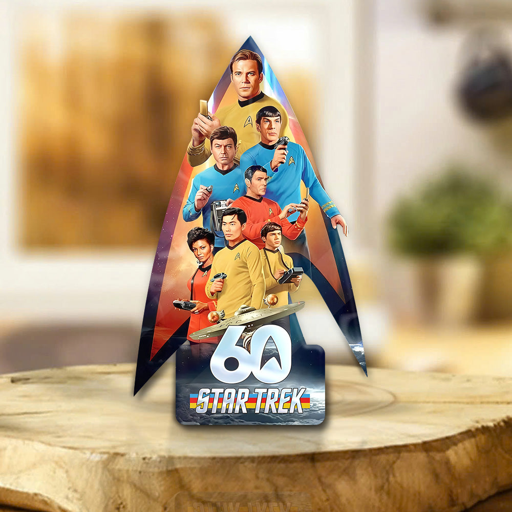 Star Trek 60th Anniversary Custom Shape Acrylic Plaque – GNE5206