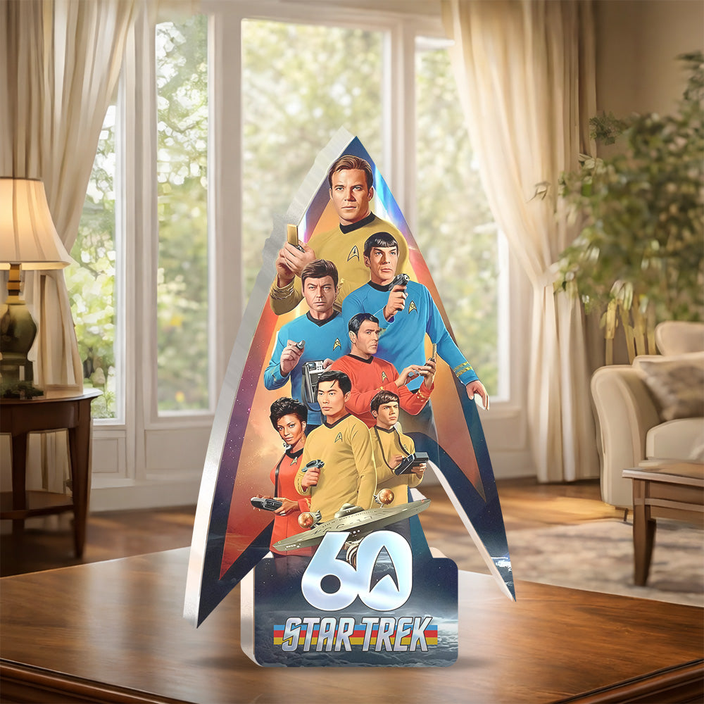 Star Trek 60th Anniversary Custom Shape Acrylic Plaque – GNE5206