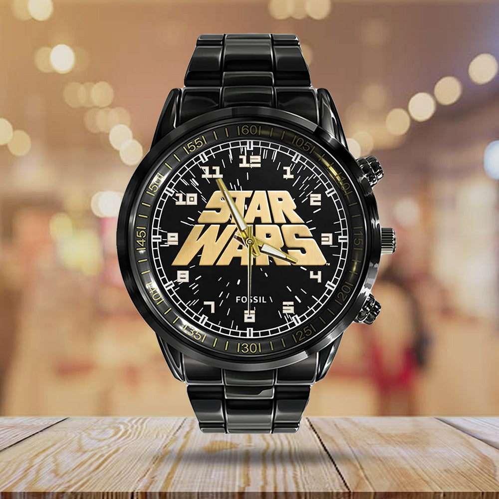 Star Wars Black Stainless Steel Watch - GNE5712