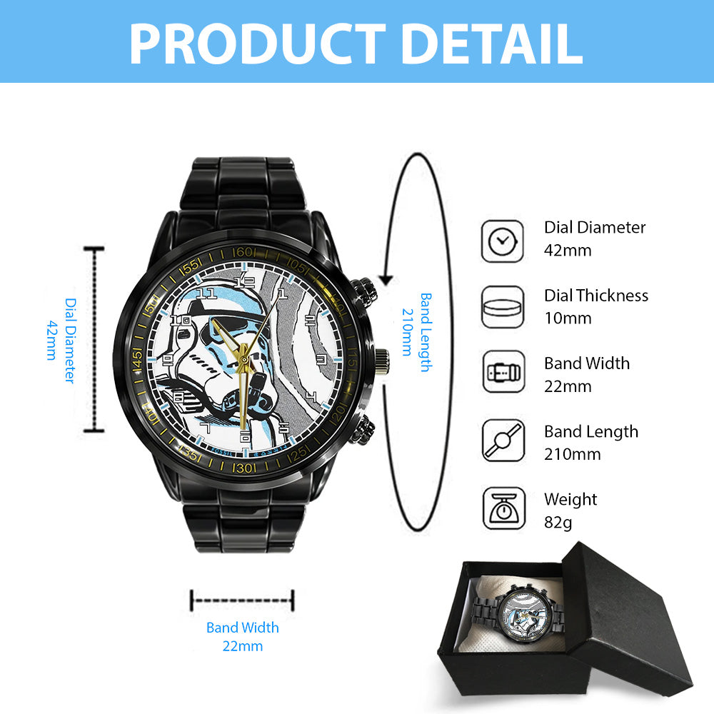 Star Wars Black Stainless Steel Watch - GNE5714