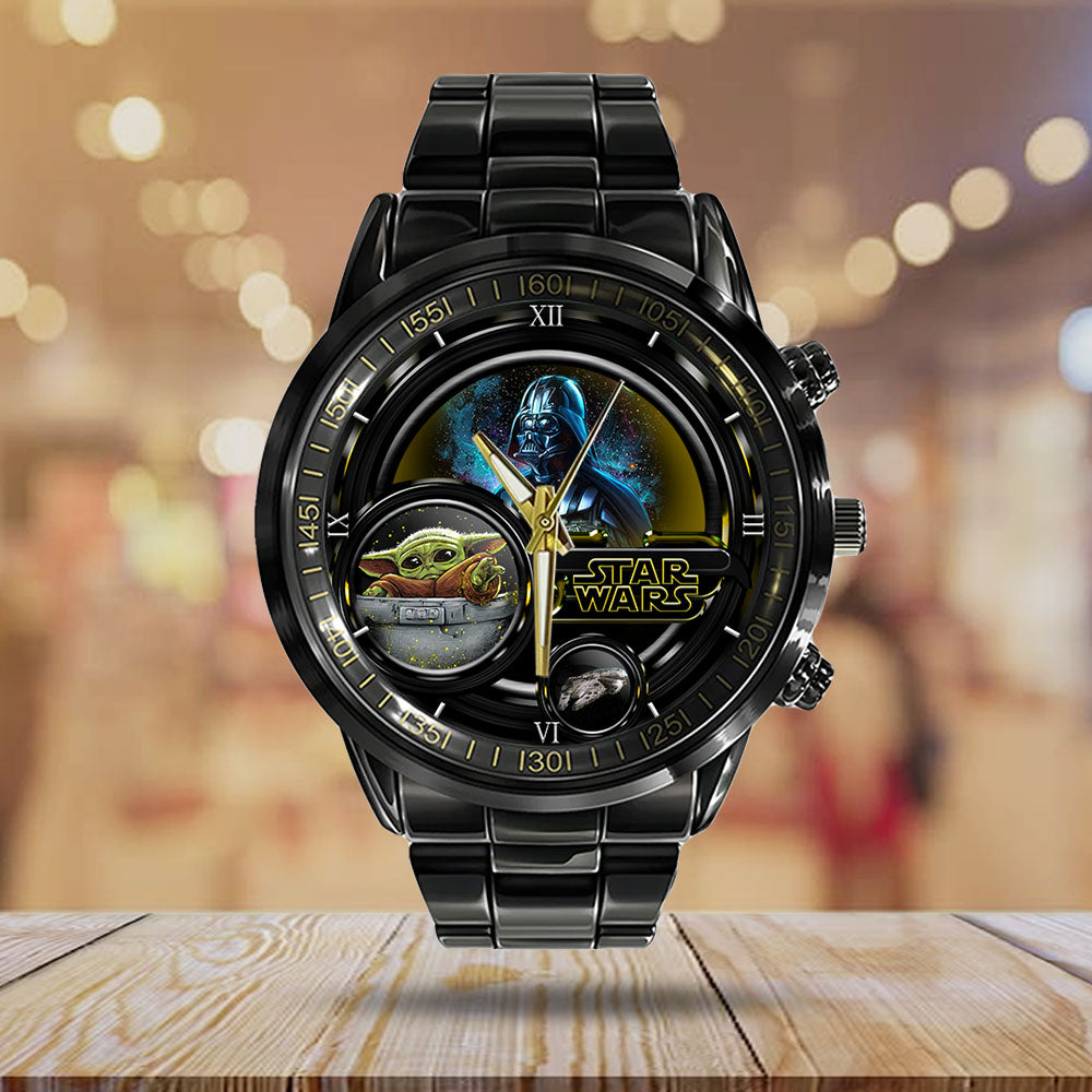 Star Wars Black Stainless Steel Watch - VANDH 2747