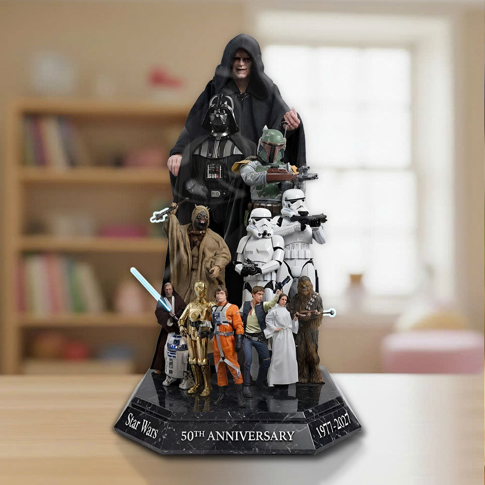 Star Wars 50th Anniversary Custom Shape Acrylic Plaque – TMTHU4475