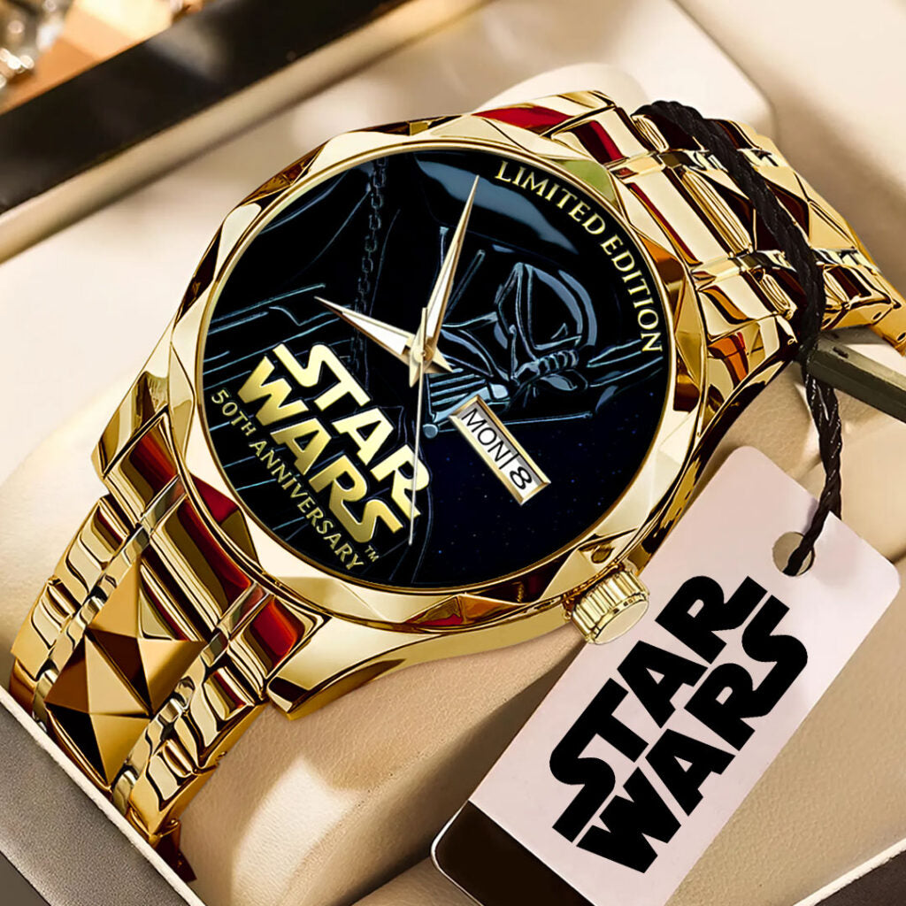 Star Wars 50th Anniversary Alloy Luxury Quartz Watch - TMTHU3044