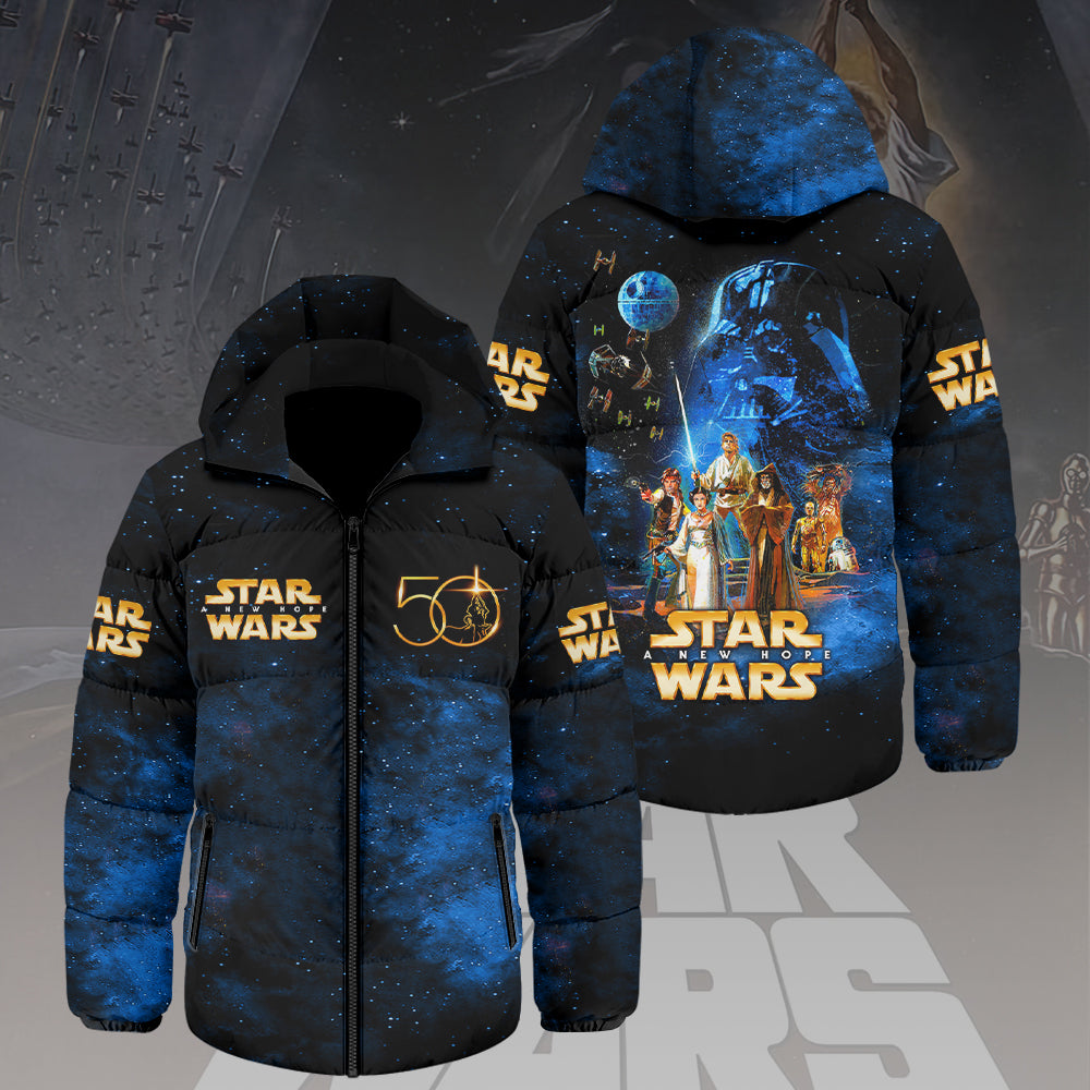 Star Wars 50th Anniversary Thickened Down Hooded Jacket – HOATT15079