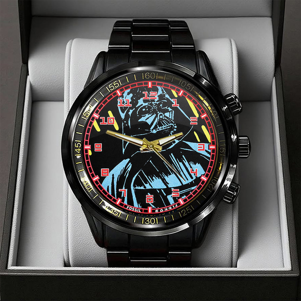 Star Wars x Darth Vader Black Stainless Steel Watch - GNE5716