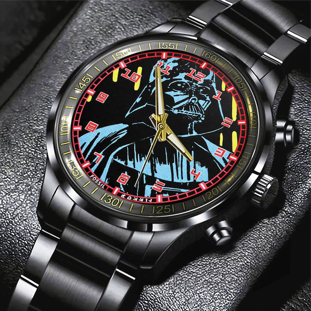 Star Wars x Darth Vader Black Stainless Steel Watch - GNE5716