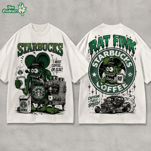 Starbucks x Rat Fink Hot Rod Coffee Lovers T-Shirt