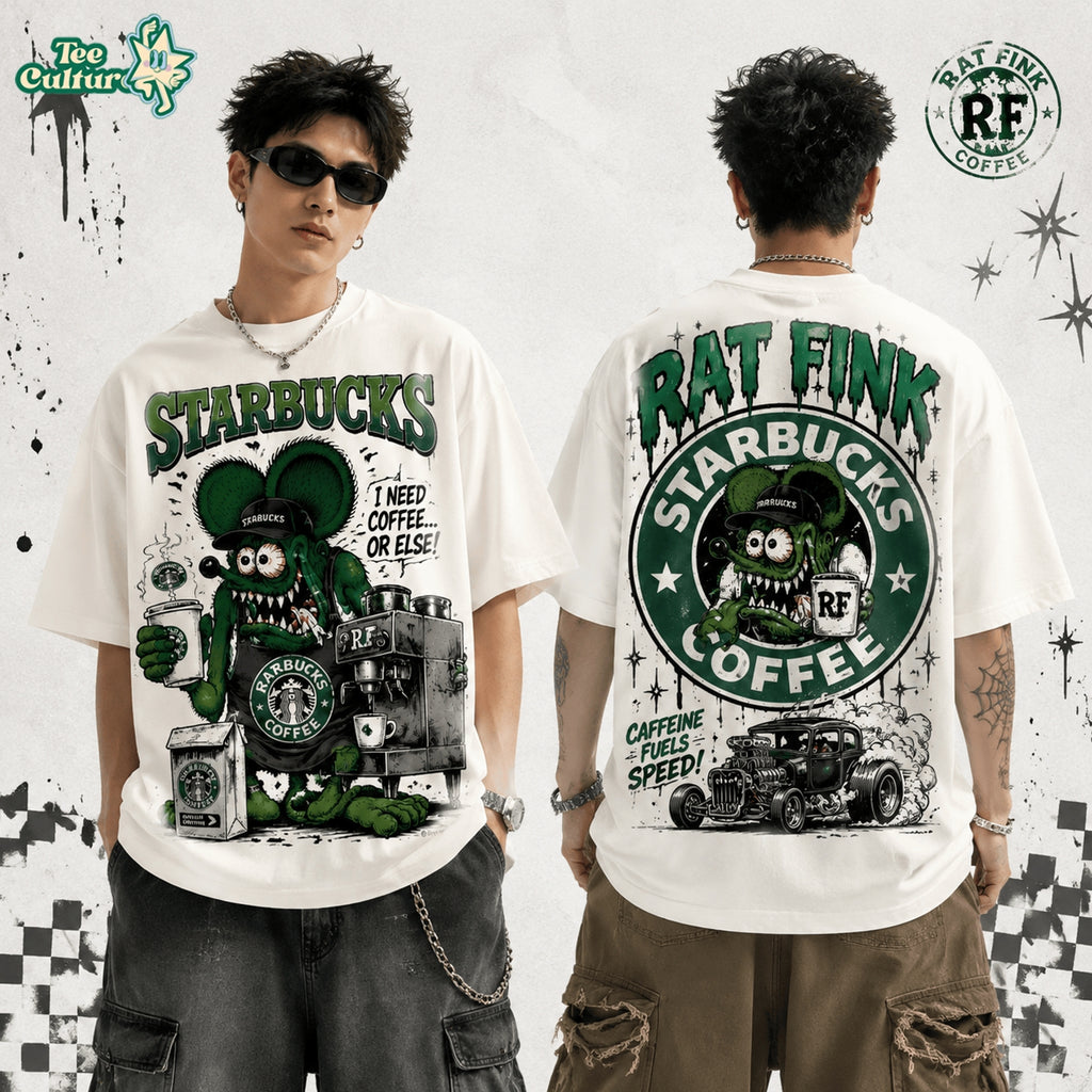 Starbucks x Rat Fink Hot Rod Coffee Lovers T-Shirt