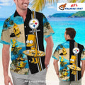 Steelers Hawaiian Shirt Bart Surfing Beach Custom Design