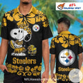 Steelers Hawaiian Shirt Snoopy Hula Dance Design