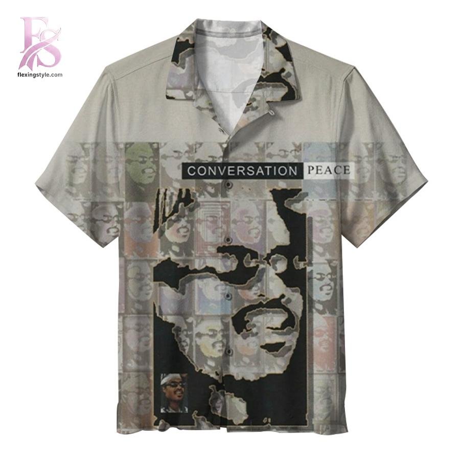 Stevie Wonder Conversation Peace Album Hawaiian Shirt