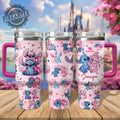 Stitch And Angel Custom Stanley Cup Tumbler Gift For Valentine