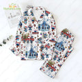Stitch Christmas Pajamas Stitch Pajama Set Disneyland Funny Xmas Sleepwear
