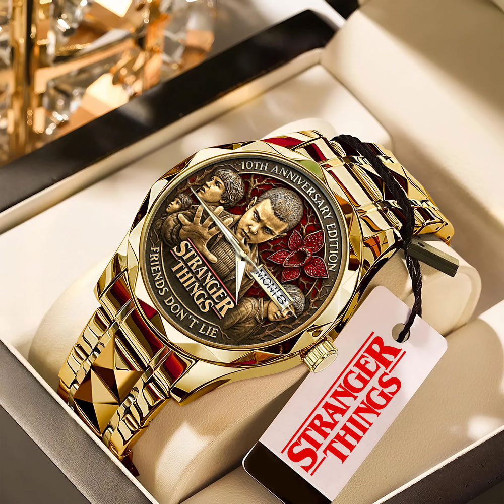 Stranger Things 10th Anniversary Alloy Luxury Quartz Watch - MAITM14048
