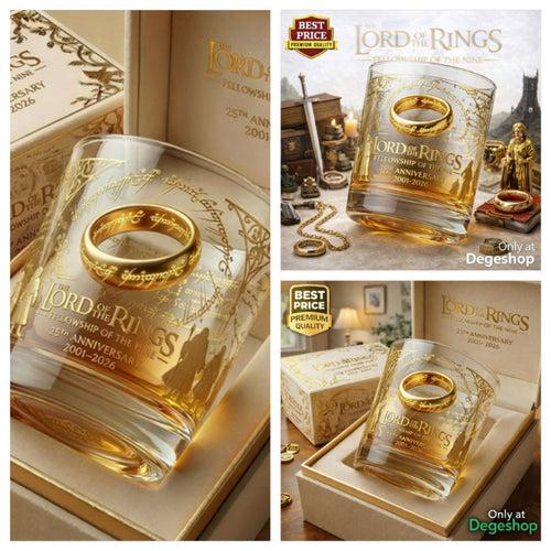 The Lord Of The Rings Fellowship Of The Nine Whiskey Glass