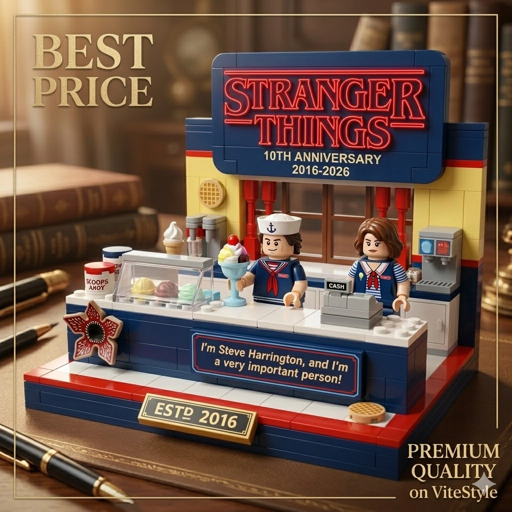 Stranger Things 2016-2026 10th Anniversary Building Blocks