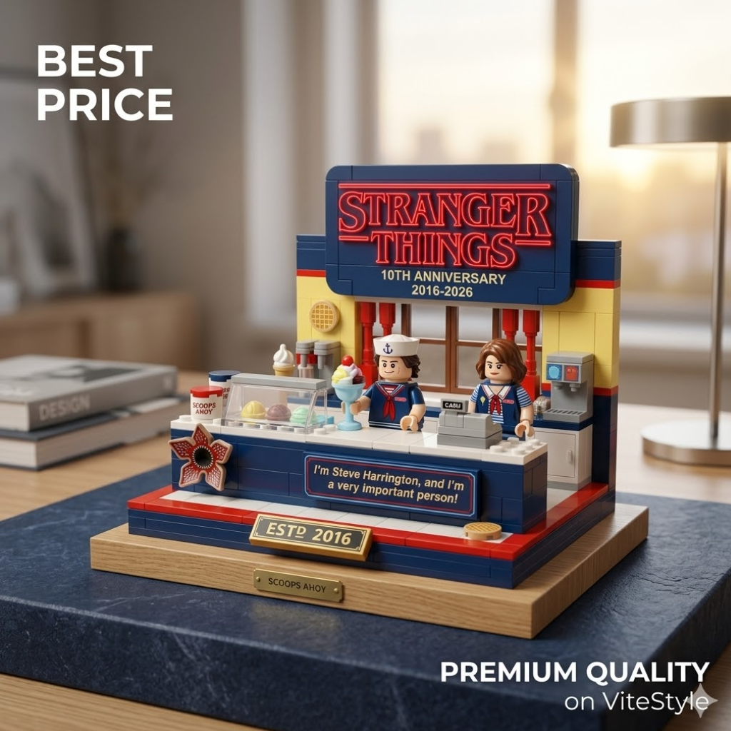Stranger Things 2016-2026 10th Anniversary Building Blocks