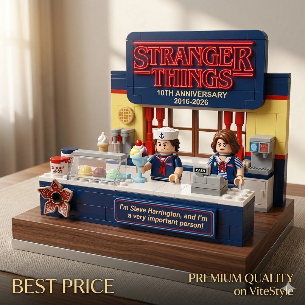 Stranger Things 2016-2026 10th Anniversary Building Blocks
