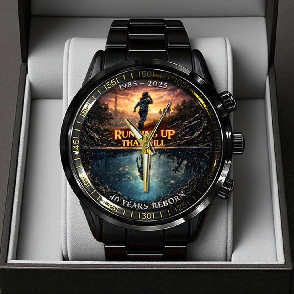 Stranger Things Black Stainless Steel Watch - TANTN19822