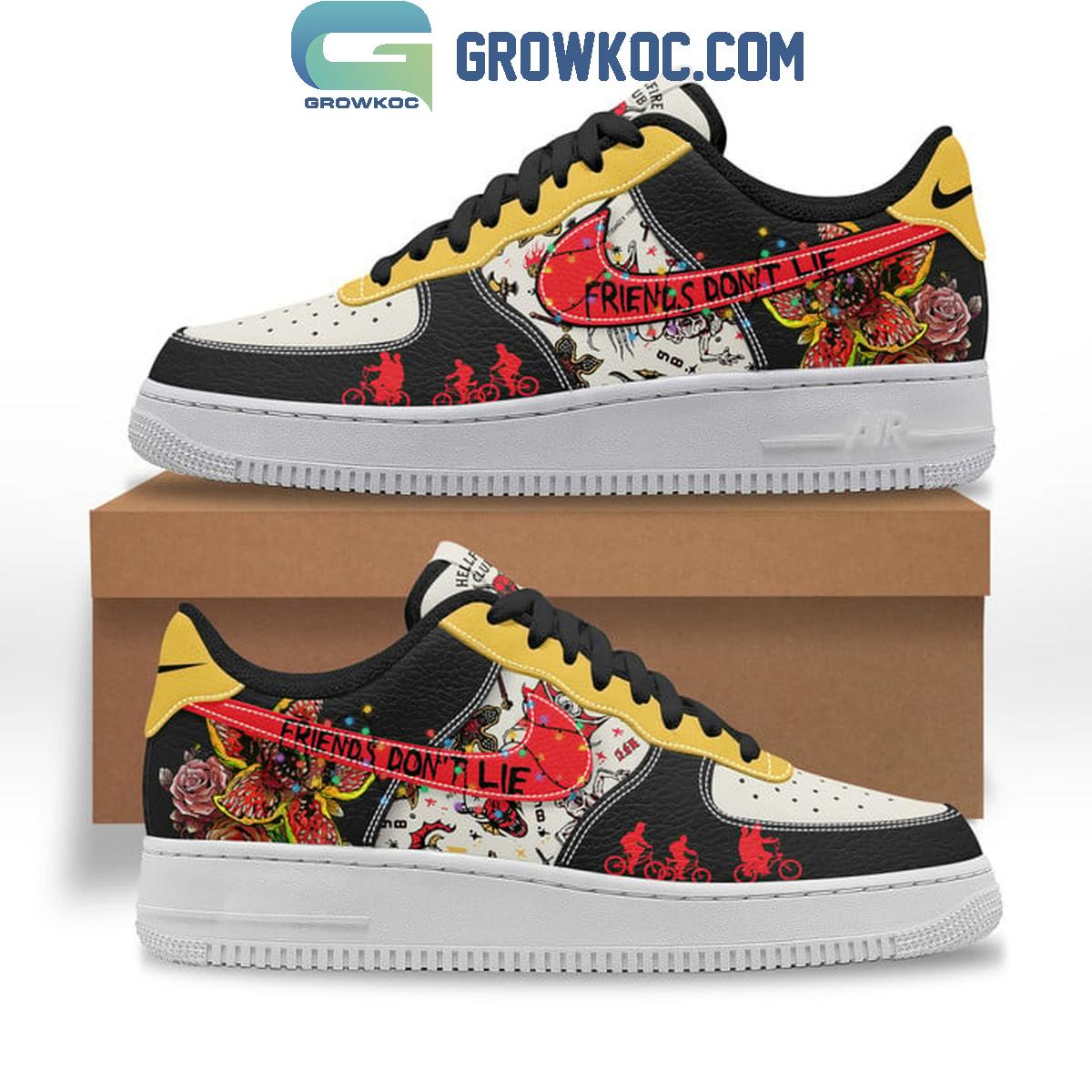 Stranger Things Friends Don’t Lie With Fear Air Force 1 Shoes