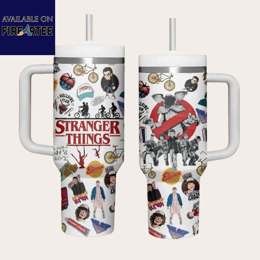 Stranger Things Inspired 40oz Tumbler Double-Wall Vacuum