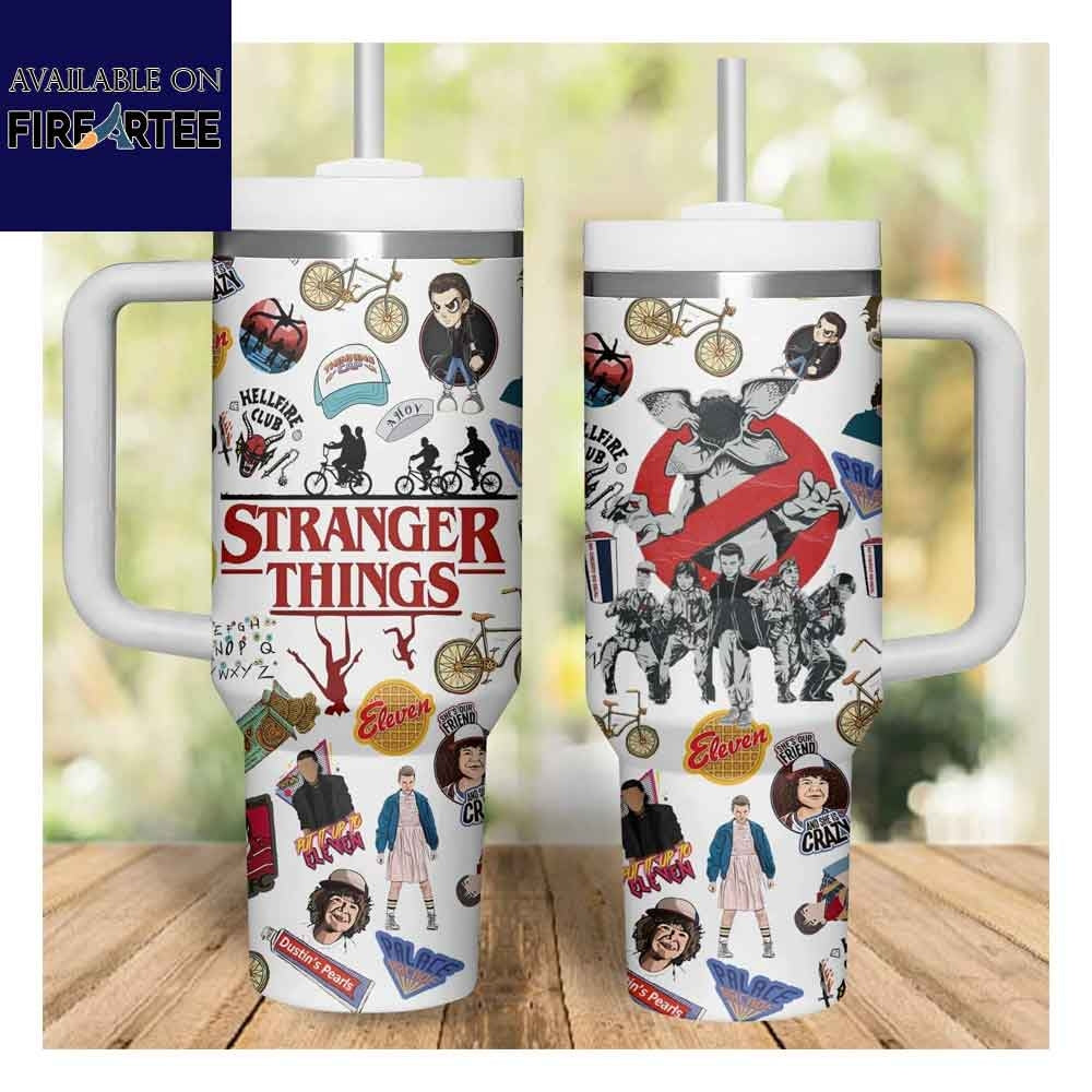Stranger Things Inspired 40oz Tumbler Double-Wall Vacuum