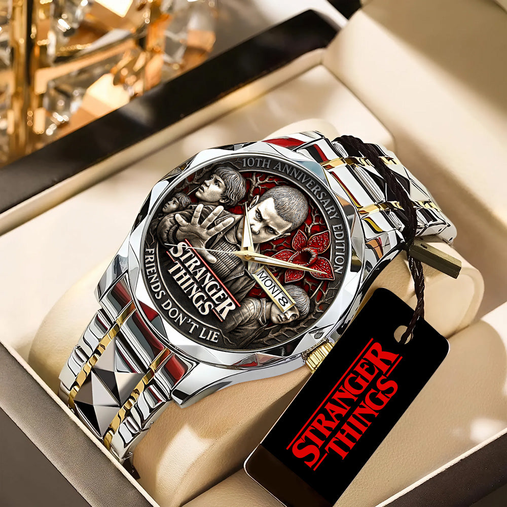 Stranger Things 10th Anniversary 2026 Alloy Luxury Quartz Watch - TANTN19291