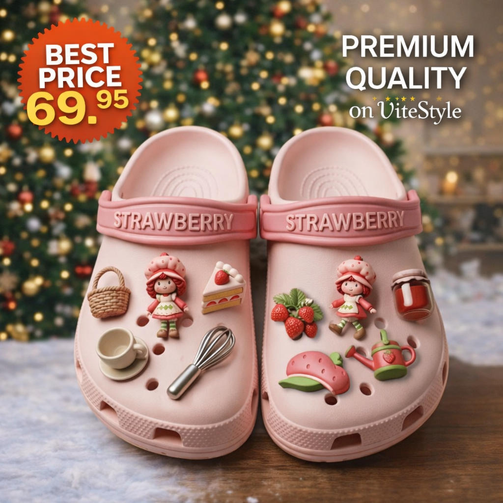 Strawberry Crocs with Charms
