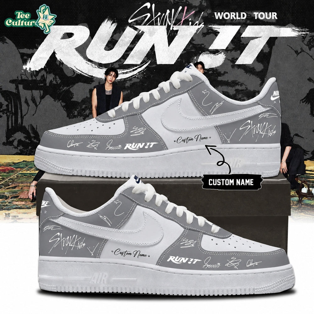Stray Kids Run It 2026 Air Force 1 Collector Sneakers V5