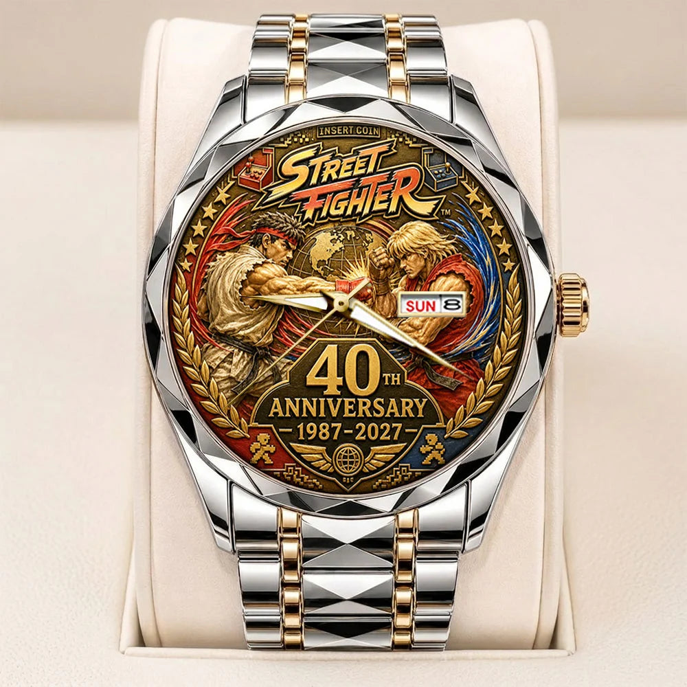 Street Fighter 40th Anniversary Alloy Luxury Quartz Watch - TANTN25130