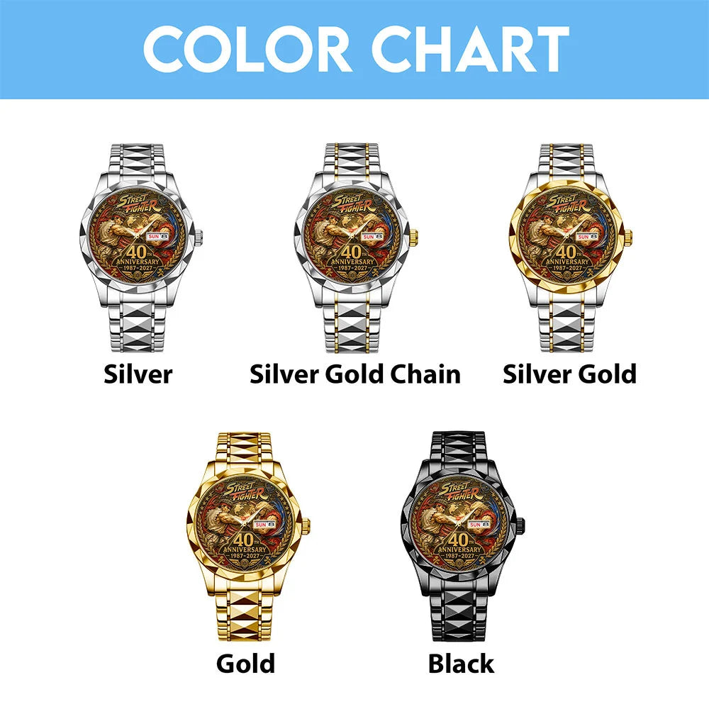 Street Fighter 40th Anniversary Alloy Luxury Quartz Watch - TANTN25130