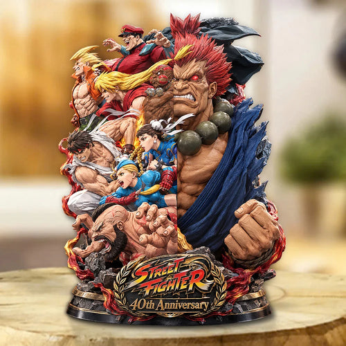 Street Fighter 40th Anniversary Custom Shape Acrylic Plaque – GNE8482