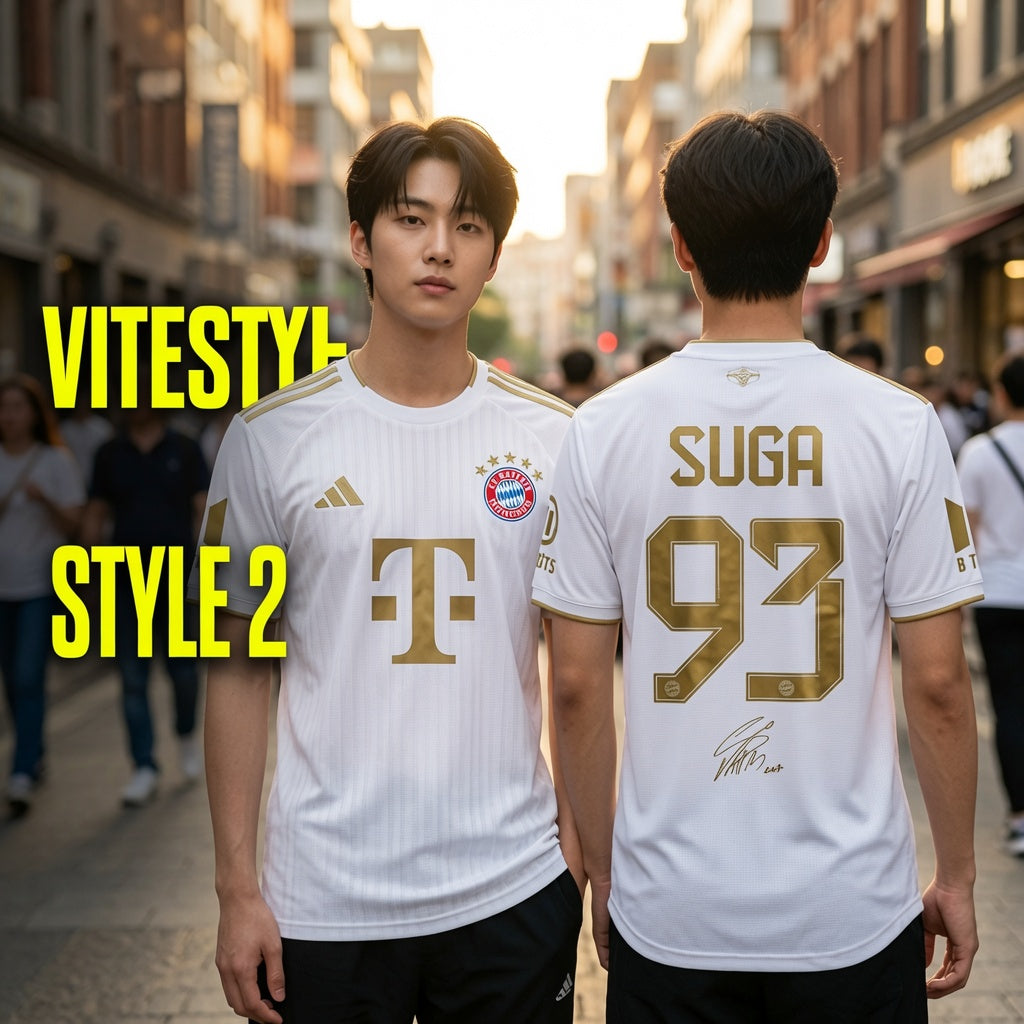 Suga BTS Bayern Munich Jersey