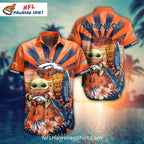 Sunset Theme Denver Broncos Aloha Shirt – Tiki Inspired Design