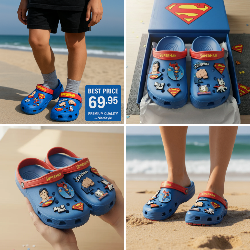 Superman Croc Charms