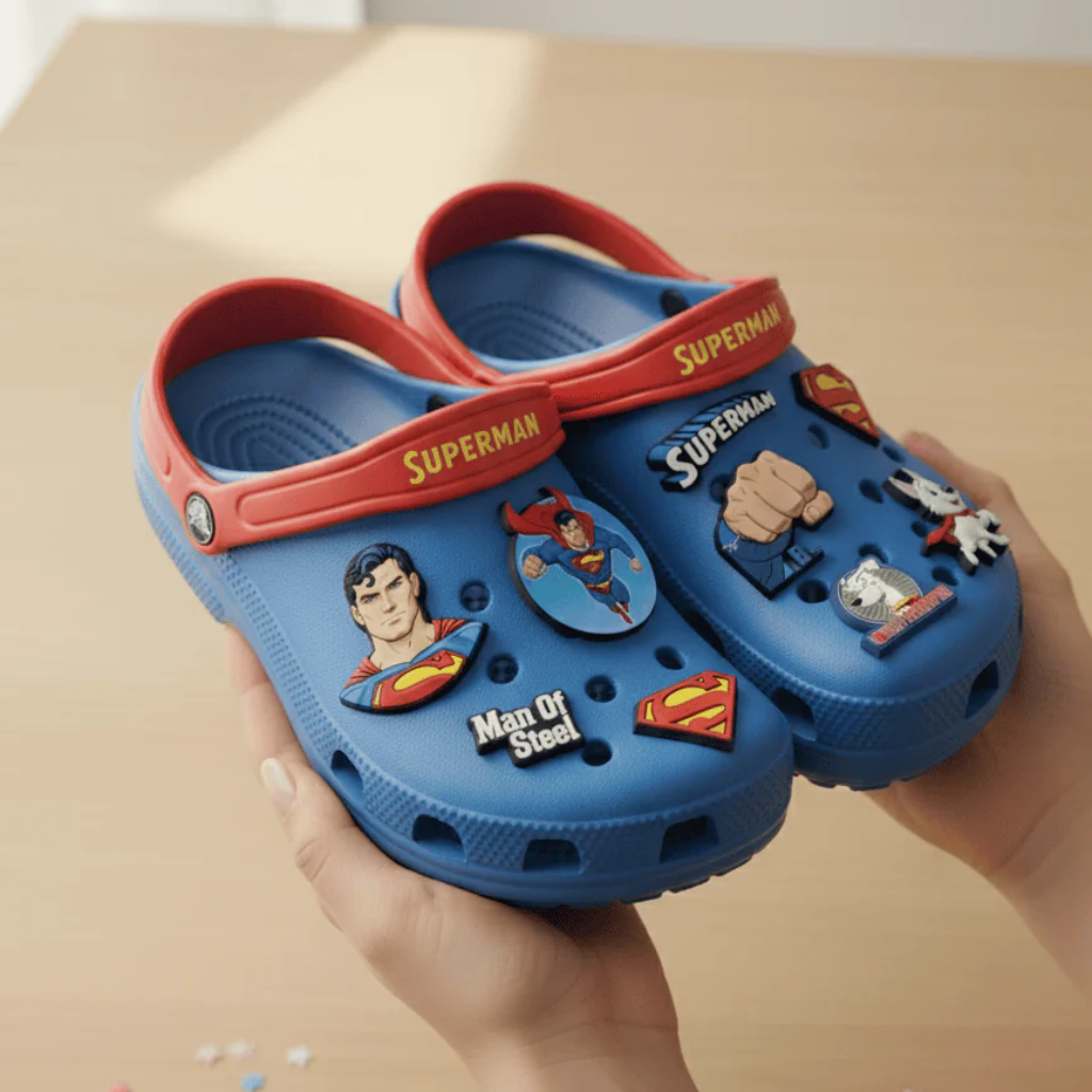 Superman Croc Charms