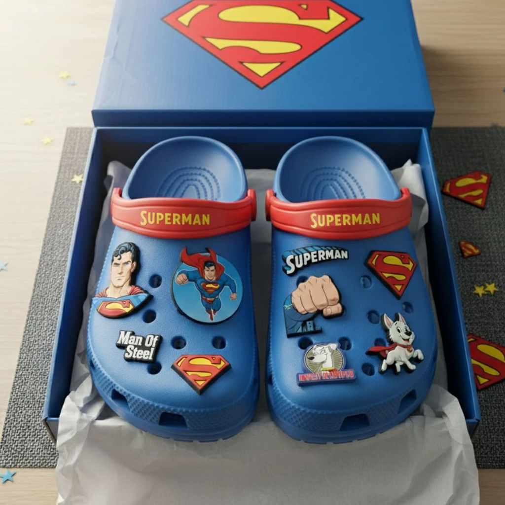 Superman Croc Charms