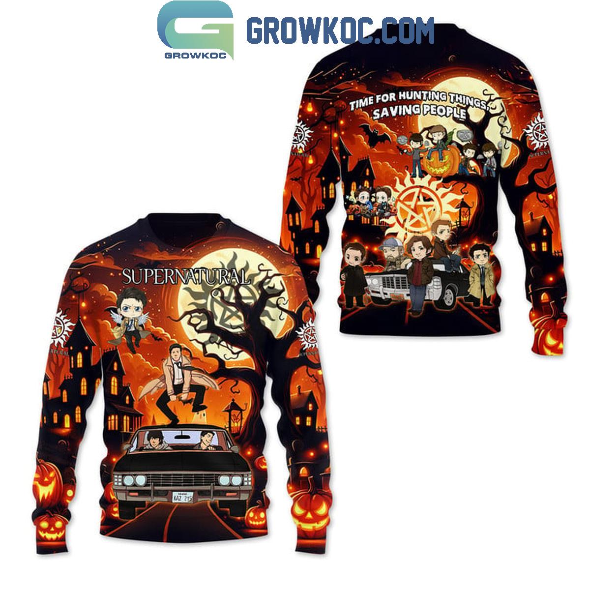 Supernatural Halloween Is Time For Hunting Things Hoodie T-Shirt
