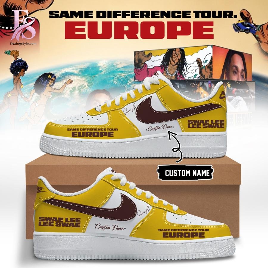Swae Lee Same Difference Tour Europe Signature Air Force Shoes